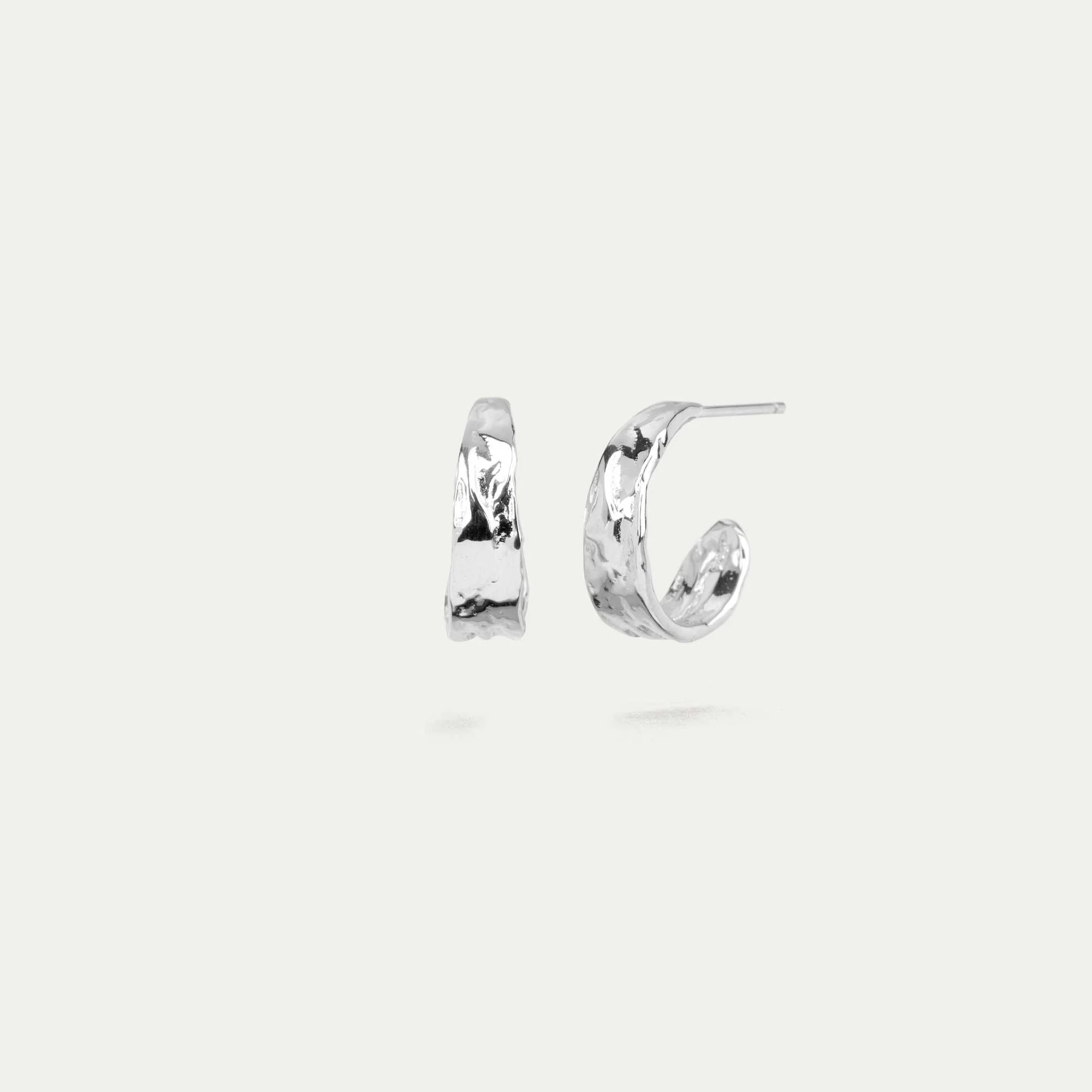 Tails eyrnalokkar brenndir 17mm - rhodium