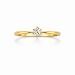 GULLHRINGUR – 14 KT – DEM 0,25 ct