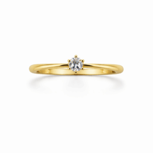 GULLHRINGUR – 14 KT – DEM 0,20 ct