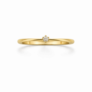 GULLHRINGUR – 14 KT – DEM 0,05 ct